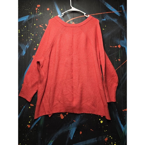 Rafaella Womens 1X Red Cardigan - Picture 2 of 3